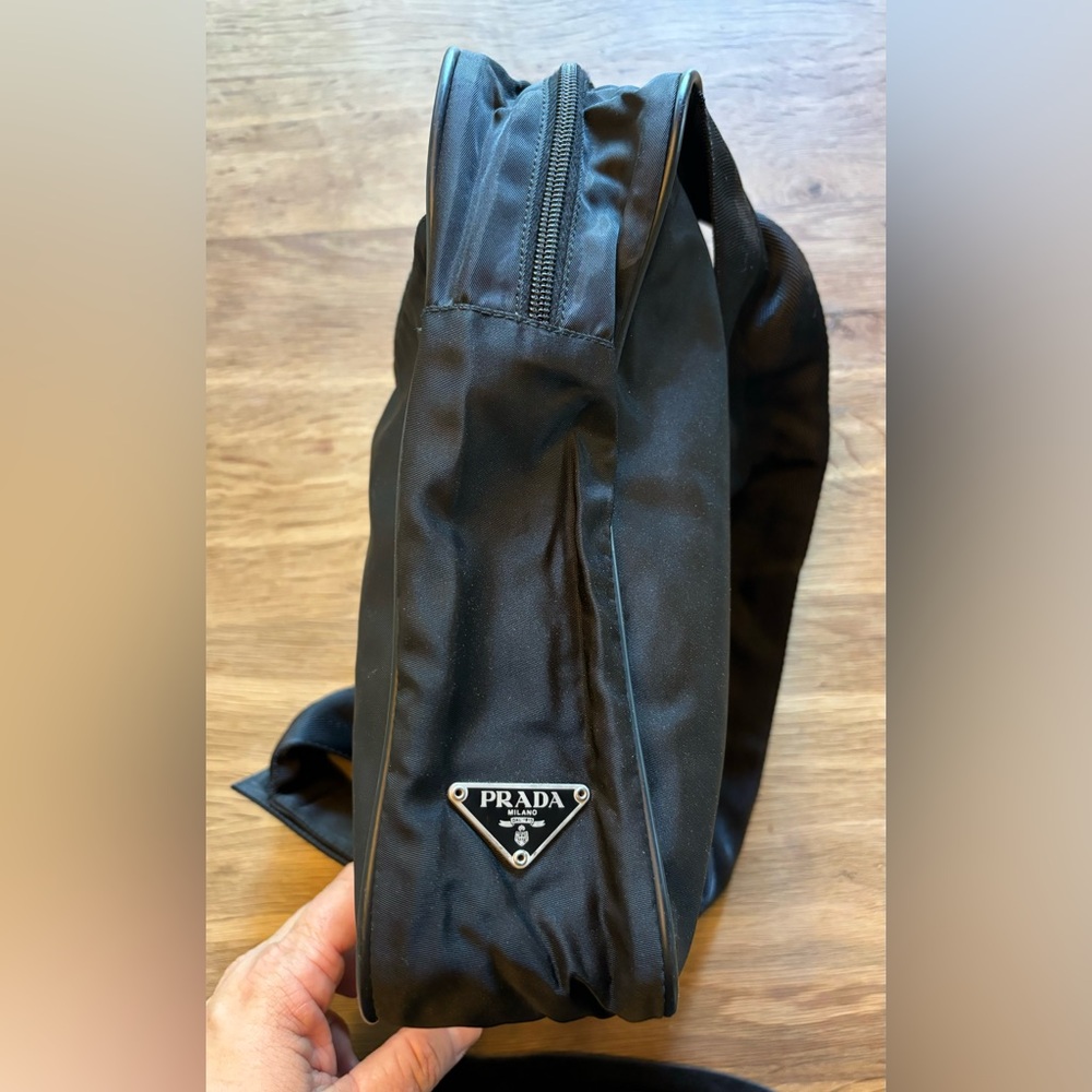 Prada Black Nylon Sling Bag—Unisex - Picture 2 of 7